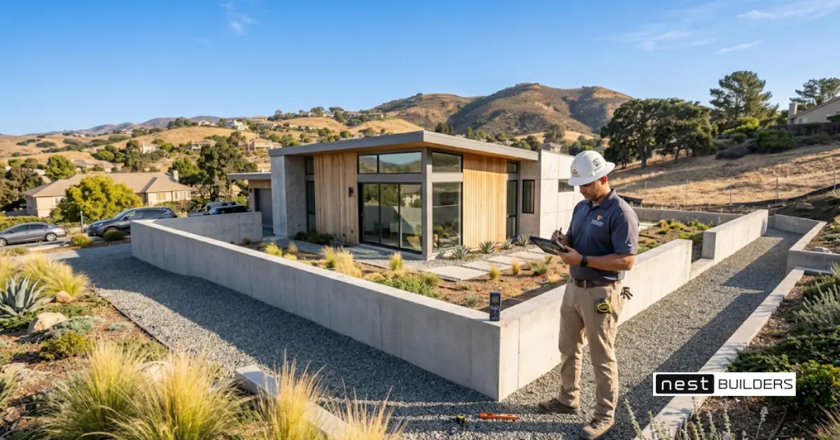Appraiser measuring a modular home to answer do modular homes appreciate in California